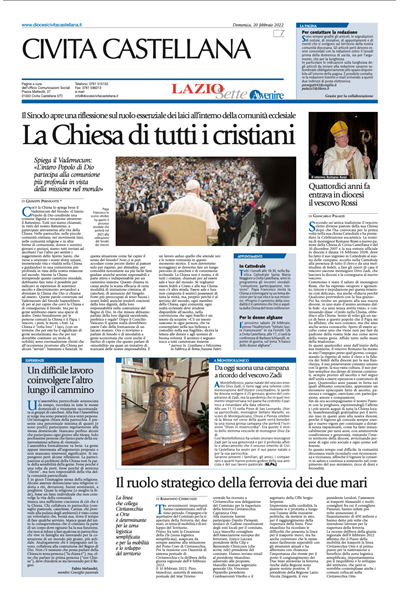 Avvenire - pagina diocesana del 20/02/2022